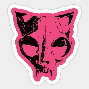 Kitten Skull Sticker